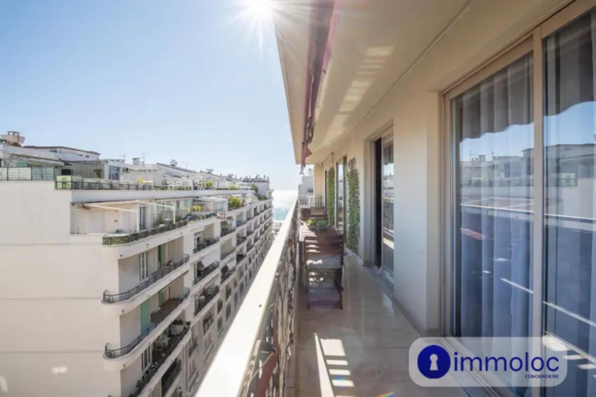 Air-Conditioned Apartment With Terrace Sea View Nizza Kültér fotó