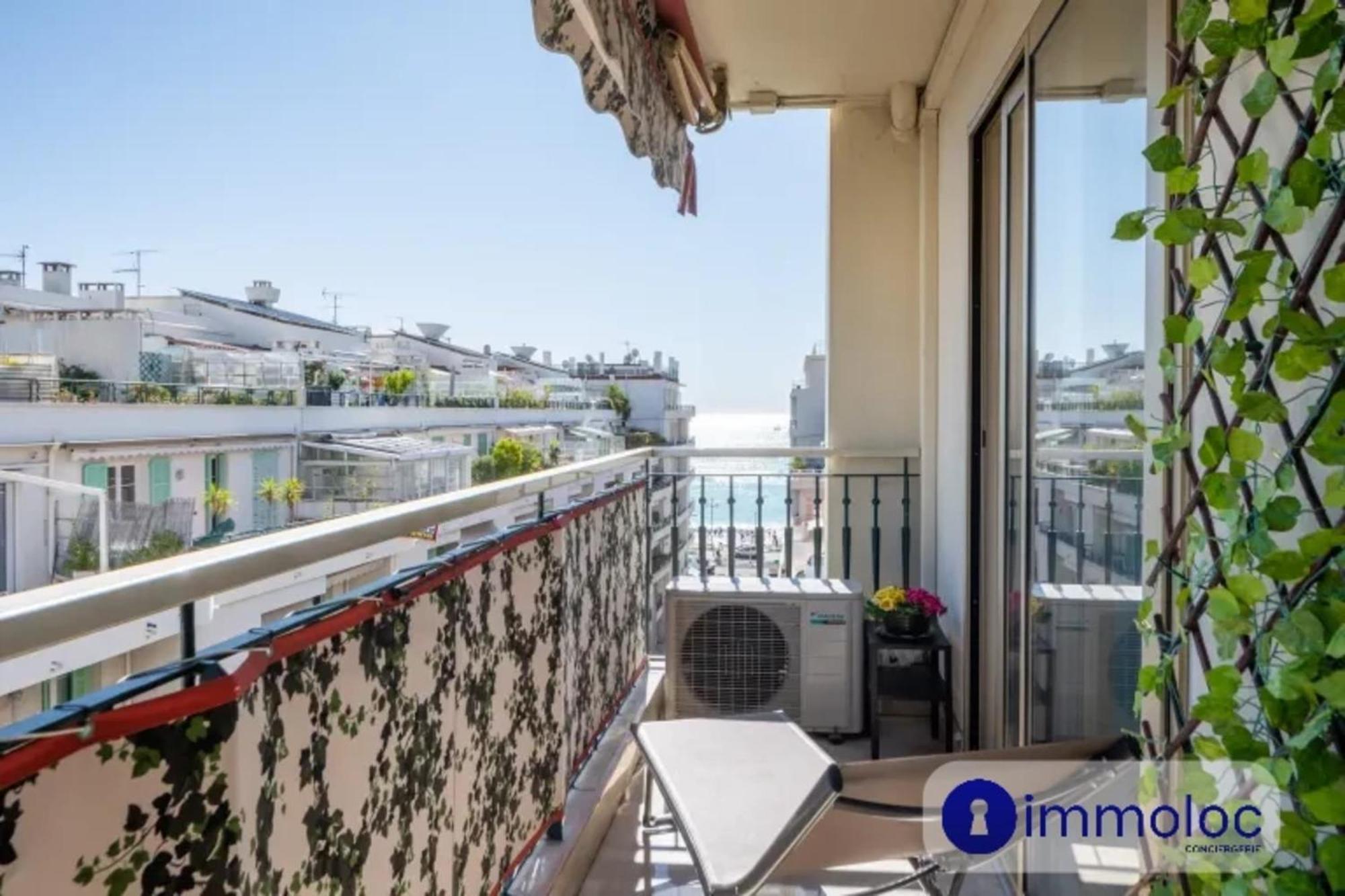 Air-Conditioned Apartment With Terrace Sea View Nizza Kültér fotó